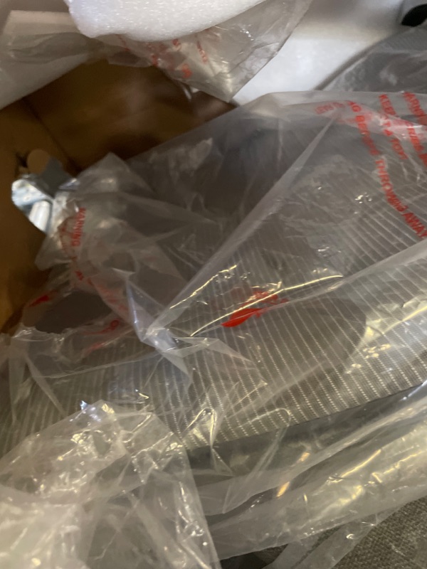 Photo 1 of Ergonomic Mesh Office Chair, High Back Computer Executive Desk Chair with Adjustable Headrest and 4D Arms, Slide Seat, Tilt Lock-Dark Grey