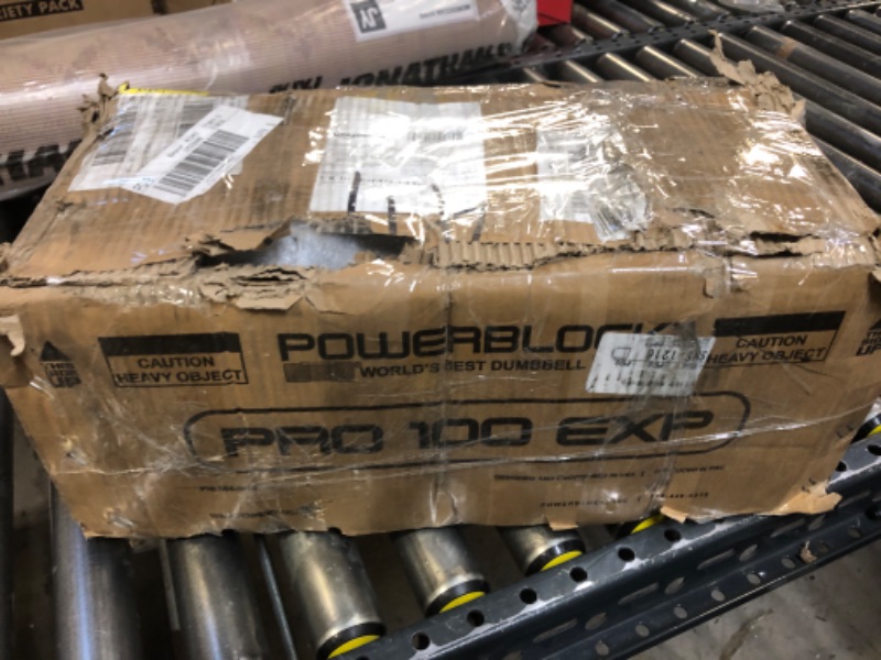 Photo 1 of PowerBlock Pro 100 Adjustable Dumbbell, Sold As A Single Unit 5-100 lb Dumbbell – Durable Steel Build, Innovative Workout Equipment, All-in-One Dumbbell, Strength Training