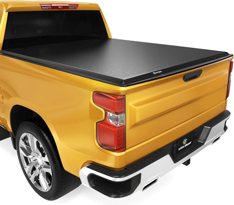 Photo 1 of YITAMOTOR Soft Tri-fold Truck Bed Tonneau Cover Compatible with 2019-2025 Chevy Silverado/ GMC Sierra 1500 New Body Style, Fleetside 5.8 ft Bed
