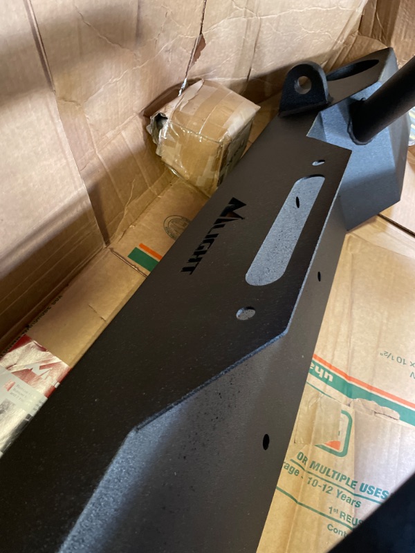 Photo 3 of Nilight Front Bumper Compatible for 2007 2008 2009 2010 2011 2012 2013 2014 2015 2016 2017 2018 Jeep Wrangler JK/JKU Rock Crawler Fog Lights Hole Winch Plate