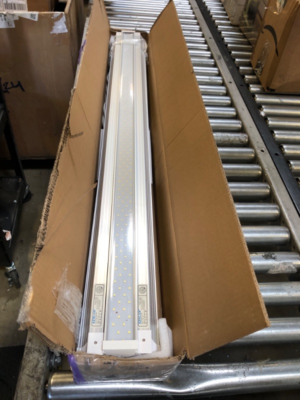 Photo 1 of SZHLUX 6 Pack LED Shop Light 4FT 60W, 8700LM, Linkable Utility Shop Light 5000K Daylight White Ceiling Light for Garage, Super Bright Integrated Shop Lights, Garage Light, Under Cabinet Light