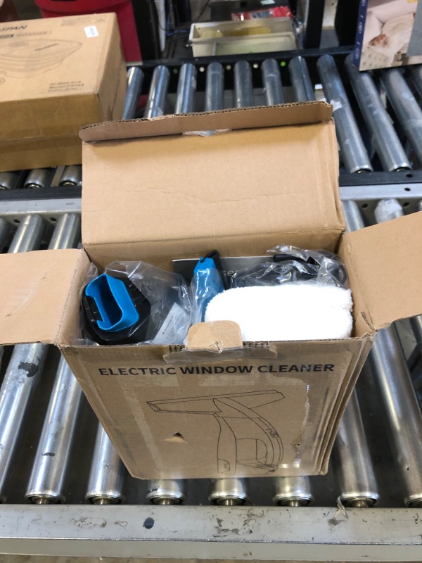 Photo 1 of Rechargeable Window Vac, Electric Window Vacuum Squeegee, with 11 in. Squeegee Blade & 200ml Water Tank, Cordless Window Vacuum Cleaner Set for Cleaning Windows, Shower Doors, Mirrors, Tiles