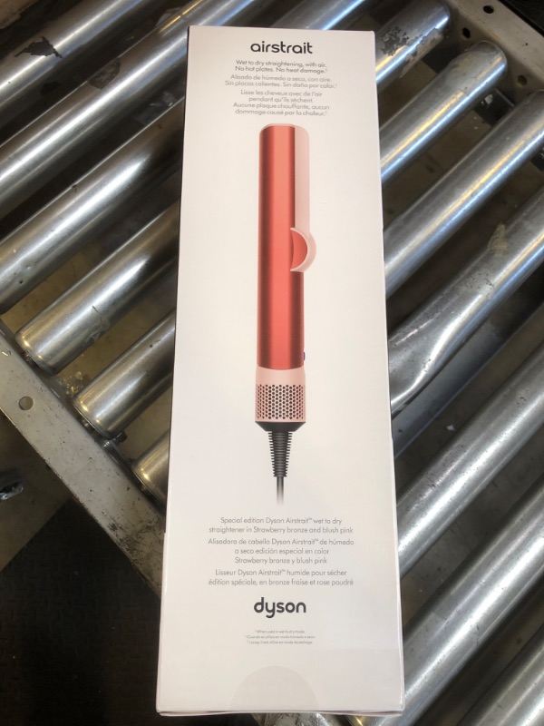 Photo 2 of Dyson Special edition Airstrait™ straightener in Strawberry bronze and blush pink