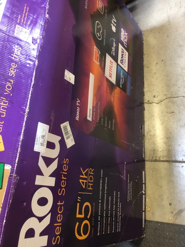 Photo 2 of Roku Smart TV – 65-Inch Select Series 4K HDR RokuTV Enhanced Voice Remote