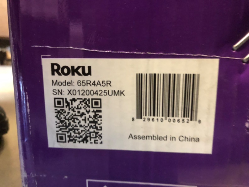 Photo 3 of Roku Smart TV – 65-Inch Select Series 4K HDR RokuTV Enhanced Voice Remote