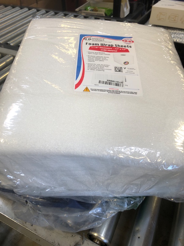 Photo 1 of 100 Pack Premium Cushioning Foam Wrap Sheets 12x12x1/16" Packing Foam Sheets for Fragile Items and Moving Supplies for Dish Packing