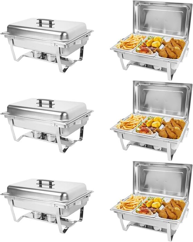 Photo 1 of BUFFET STYLE FOOD SERVING TRAYS 