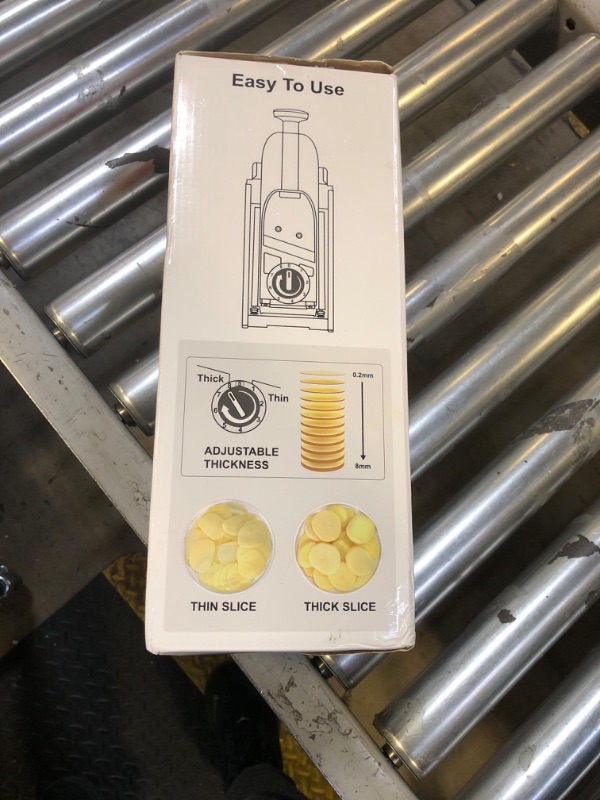 Photo 1 of SUPMAKIN Safe Mandoline Slicer for Kitchen, Potato Slicer for Chips, Vegetable & Food Slicer,Thickness Adjustable 0.1-8 mm, Kitchen Faster Slice Artifact (Only Slicer)