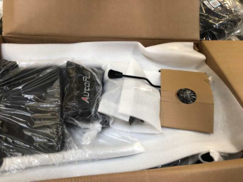 Photo 1 of AutoFull Gaming Chair, Racing Style Gaming Chair with Velvet Material Ergonomic Lumbar Support,Adjustable High Back PU Leather PC Chair,Dark