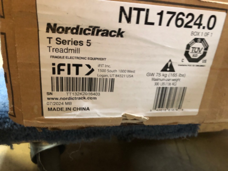 Photo 2 of -FACTORY SEALED- NordicTrack T Series: Perfect Treadmills for Home Use, Walking or Running Treadmill with Incline, Bluetooth Enabled, 300 lbs User Capacity
