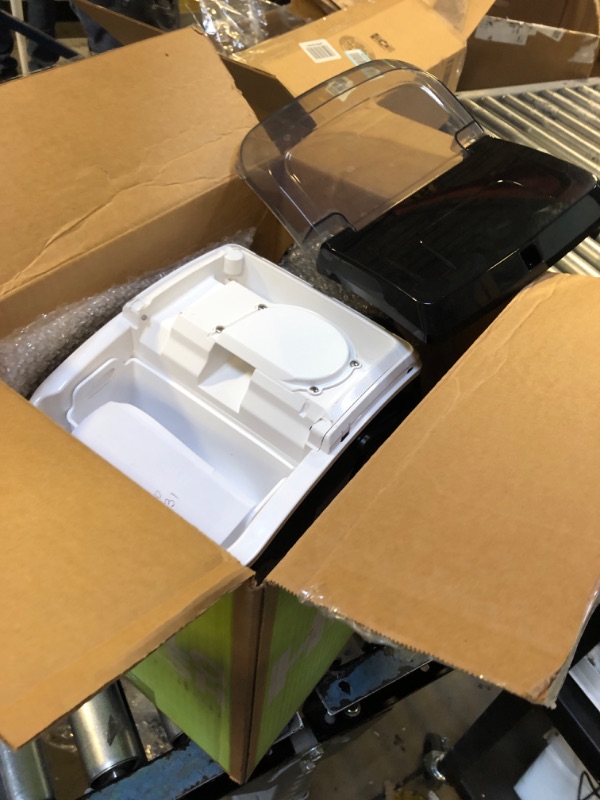 Photo 1 of Nugget Ice Makers Countertop with Soft Chewable Pellet Ice, 7 Mins Ice Making, 35.5Lbs/24Hrs, Pebble Ice Maker Machine with Self-Cleaning/Ice Basket/Ice Scoop for Home/Office/Bar, Black