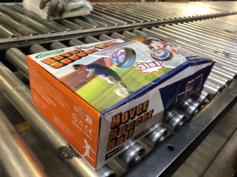 Photo 1 of Billeeit 3-in-1 Hover Soccer Ball Set, Including 2 LED Hover Hockey and Soccer Ball Toys, Festive Red & White Goals, Sports Game Toy, Christmas/Birthday Gift for 4-8, 8-12 Years Old Boys