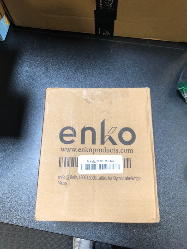 Photo 1 of enKo [6 Rolls, 1800 Direct Thermal Labels] Yellow Compatible Colored for Dymo Labels 30256 - Stickers Label (2-5/16 x 4") Use with Dymo, Rollo Thermal Printer as Shipping & Mailing Labels