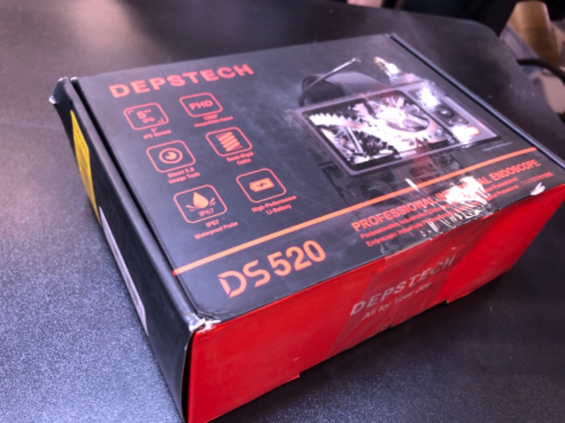 Photo 1 of DEPSTECH Industrial Borescope Tool & 5" IPS Screen, 1080P Dual Lens Endoscope Camera with Lights, Split Screen, IP67 Waterproof Sewer Inspection Camera, 16.5ft Semi-Rigid Snake Cable, Mechanic Gadget