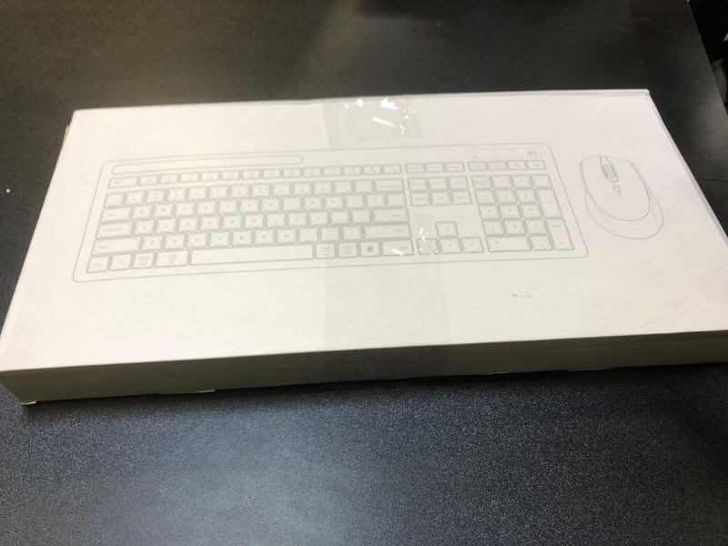 Photo 1 of Keyboard and Mouse Wireless, Vivefox Wireless Keyboard with Phone Holder USB A & Type C Receiver Cute Keyboard and Mouse Compatible for Windows, Mac, MacBook/Air/Pro Computer (Black)