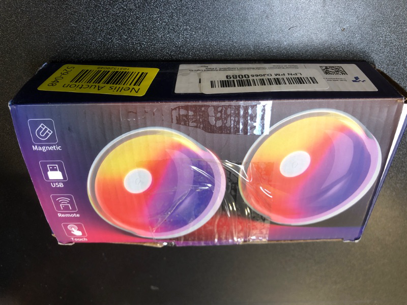 Photo 1 of Funlenry Rechargeable Shower Light No Wiring - 15 Color Changing Mood Light for Shower Bathroom Closet Bedroom Livingroom, 2 Pack