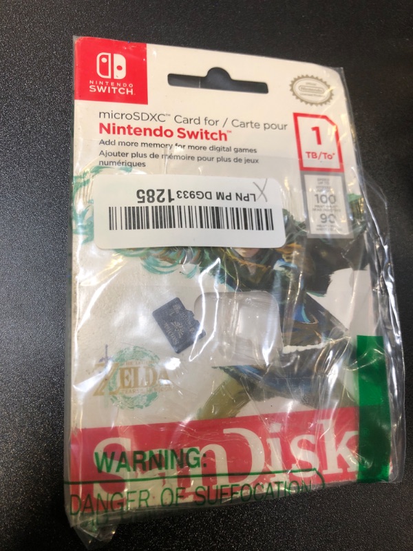 Photo 1 of SanDisk 1TB microSDXC-Card Licensed for Nintendo-Switch - SDSQXAO-1T00-GN6ZN