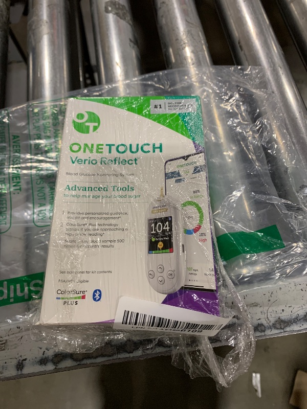 Photo 1 of OneTouch Verio Reflect Blood Glucose Meter | Blood Glucose Monitoring System Includes Blood Sugar Meter, Lancing Device and 10 Sterile Lancets
