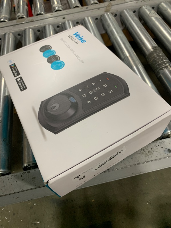 Photo 1 of Veise Fingerprint Smart Locks for Front Door with Handle Set, App Control, Keyless Entry Keypad Deadbolt, Digital Electronic Touchscreen, Easy Install, Auto Lock, Matte Black