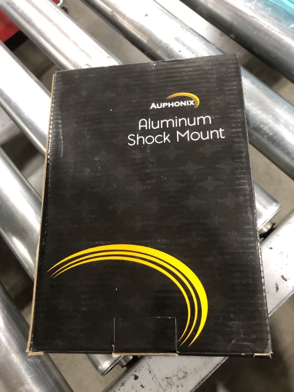 Photo 1 of Auphonix Silver PRO Microphone Shock Mount – Shockmount Compatible w/Blue Yeti, Yeti Pro, & Snowball Mic