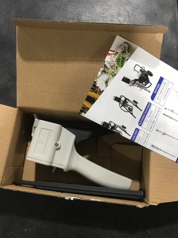 Photo 1 of Cosmostar Mixing and Dispensing Gun, Impression Mixing Dispensing AB Gun Ratio 1:1/1:2 for 50ml, Compatible with 3M Adhesive 04747 cartridges, CosmoMix Mixing Epoxy Cartridge Dispenser Gun