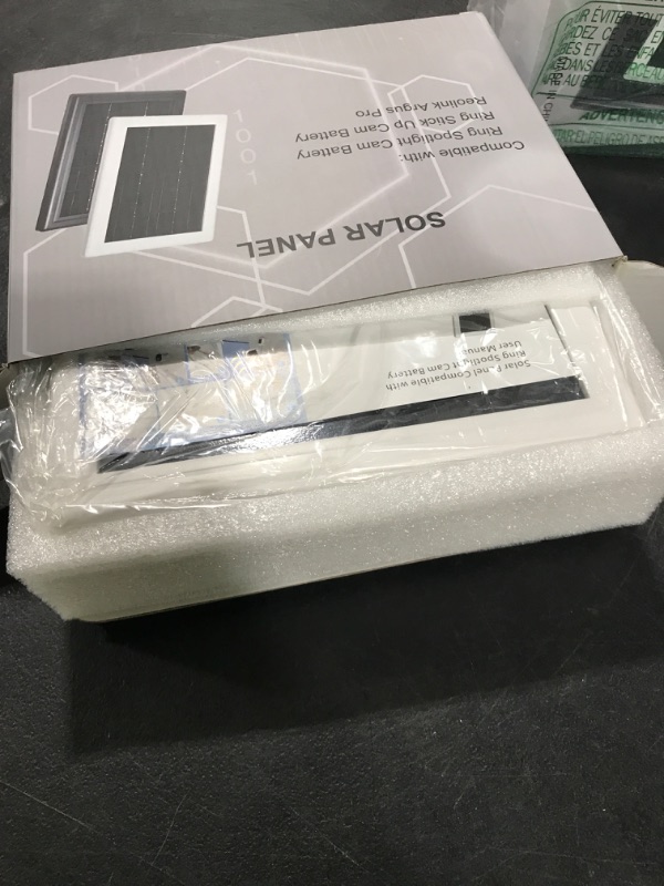 Photo 1 of BOBUY Ring Camera Solar Panel Charger, 5V 3.5W Solar Charger Compatible with Ring Spotlight Cam/Ring Stick Up Cam Battery Outdoor Wireless Ring Surveillance Camera, 16.4ft Cable (White, 2 Pack)