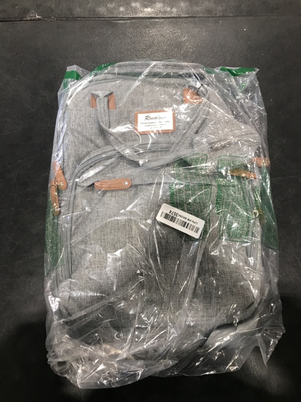 Photo 1 of RUVALINO Diaper Bag Backpack, Multifunction Travel Pack Maternity Baby Changing Bags, Large Capacity, Waterproof, Gray