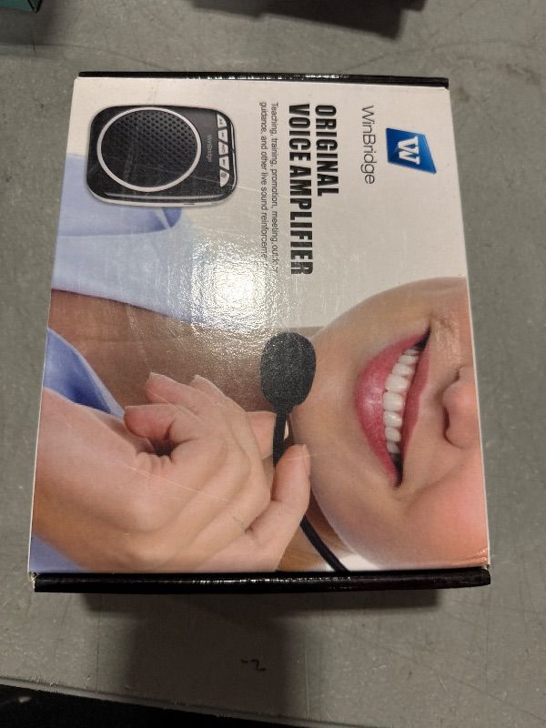 Photo 1 of WinBridge WB001 Portable Voice Amplifier with Headset Microphone Personal Speaker Mic Rechargeable Ultralight for Teachers, Elderly, Tour Guides, Coaches, Presentations, Teacher