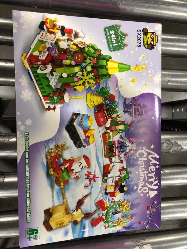 2024 Advent Calendar Christmas Tree Building Set 1000+ PCS Countdown