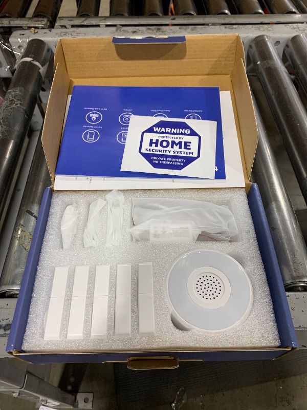 Photo 1 of WiFi Door Alarm System, Wireless DIY Smart Home Security System, with Phone APP Alert, 8 Pieces-Kit (Alarm Siren, Door Window Sensor, Remote), Work with Alexa, for House, Apartment by tolviviov