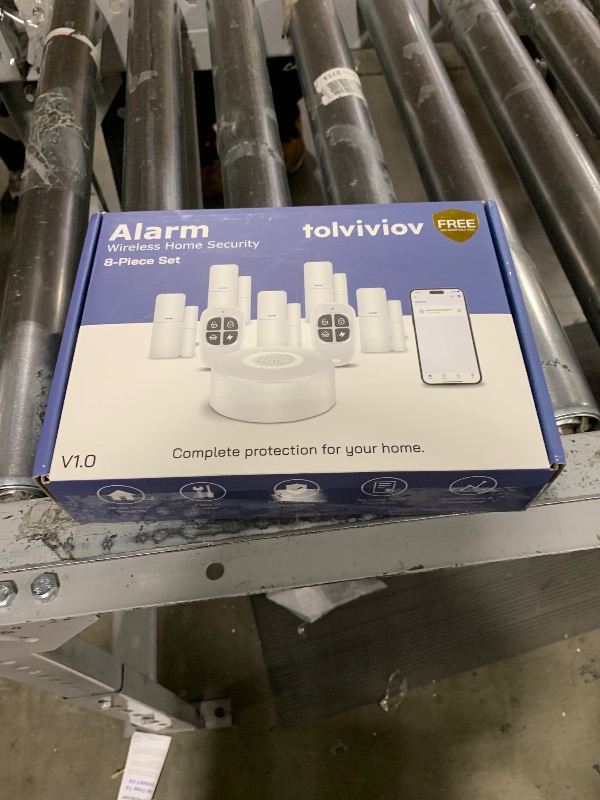 Photo 1 of WiFi Door Alarm System, Wireless DIY Smart Home Security System, with Phone APP Alert, 8 Pieces-Kit (Alarm Siren, Door Window Sensor, Remote), Work with Alexa, for House, Apartment by tolviviov