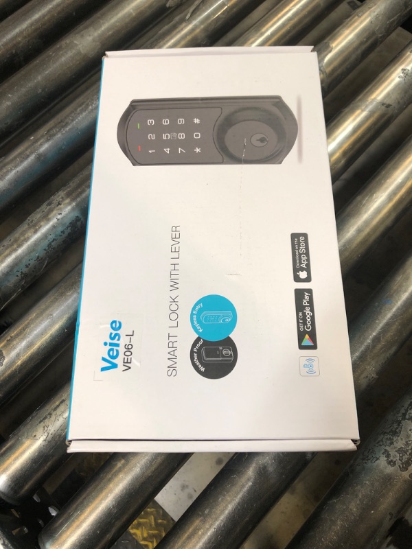 Photo 1 of Veise Smart Locks with 2 Lever Handle Set, App Control, Keyless Entry Door Lock, Electronic Digital Touchscreen Keypad, Deadbolt Smart Lock for Front Door, Auto Lock, Easy Installation, Satin Nickel