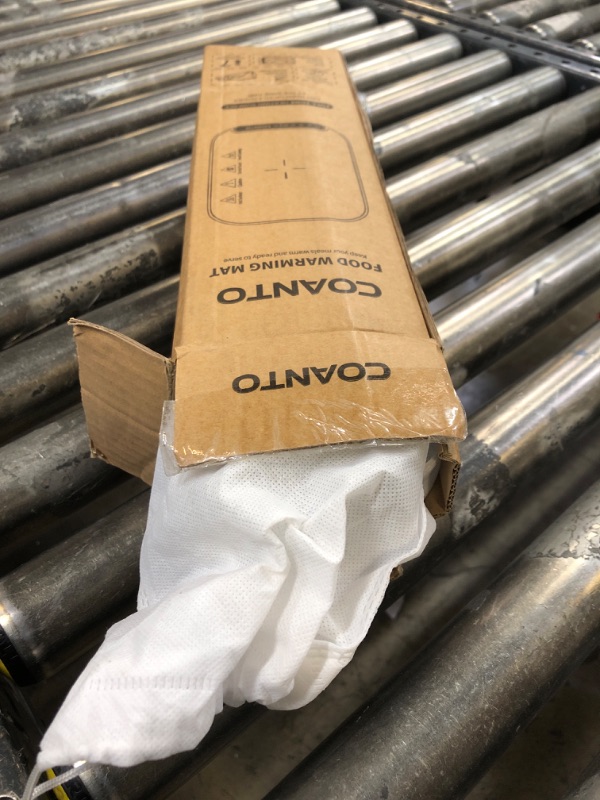 Photo 1 of Food Warming Mat, Electric Warming Tray for Buffets & Parties, Silicone Heating Mat for Food with 7 Temperature Settings, Roll-Up Storage, 17.91"x12.8"x0.7”, Black