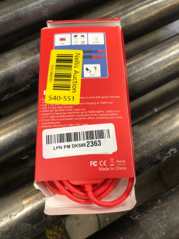 Photo 1 of Capture Card USB C to USB-A/C 4K Video Capture Card USB 3.0 Support 100W Fast Charge,Video Capture for Gaming, Streaming, Recording Compatible with Switch, Steam Deck,iPad