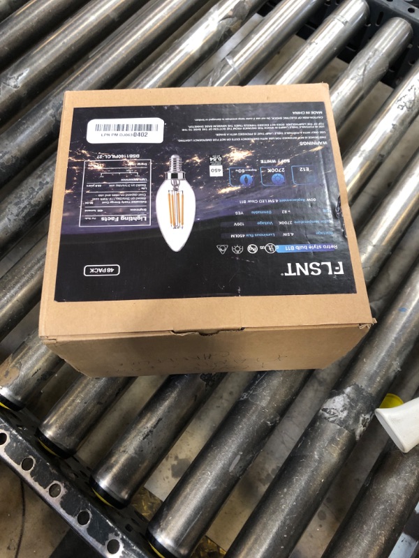 View 2 of FLSNT 48 Pack LED Candelabra Bulbs 60W Equivalent, B11 Dimmable LED Chandelier Light Bulbs, E12 Base, 2700K Soft White