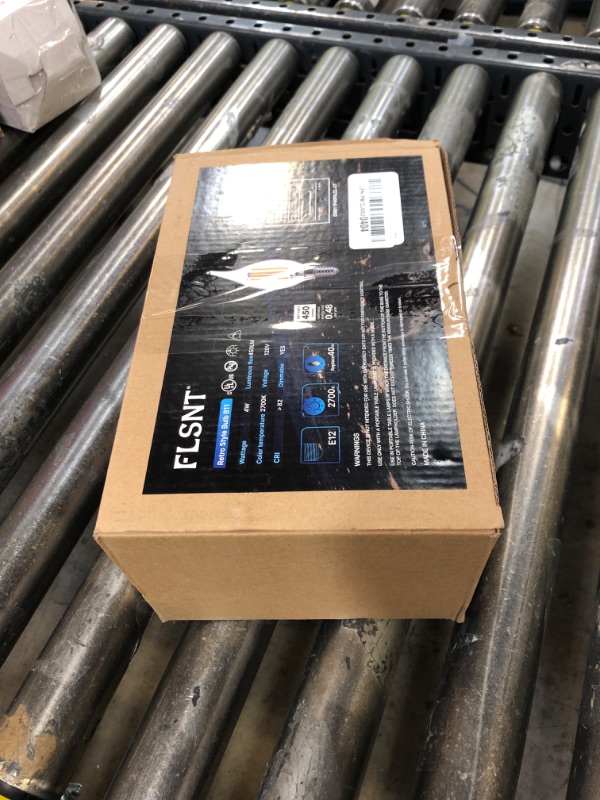 Photo 1 of FLSNT Dimmable LED Candelabra Bulbs 40W Equivalent, E12 Base LED Chandelier Light Bulbs, 2700K Soft White, 24 Pack