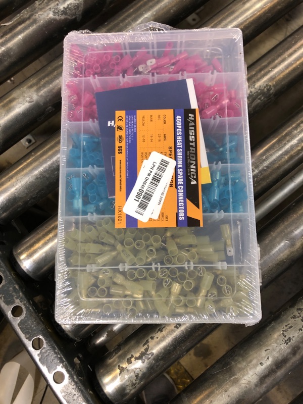 Photo 1 of haisstronica 460PCS Heat Shrink Spade Connectors,AWG 22-10 Female and Male Wire Connectors,Quick Disconnect Spade terminlas