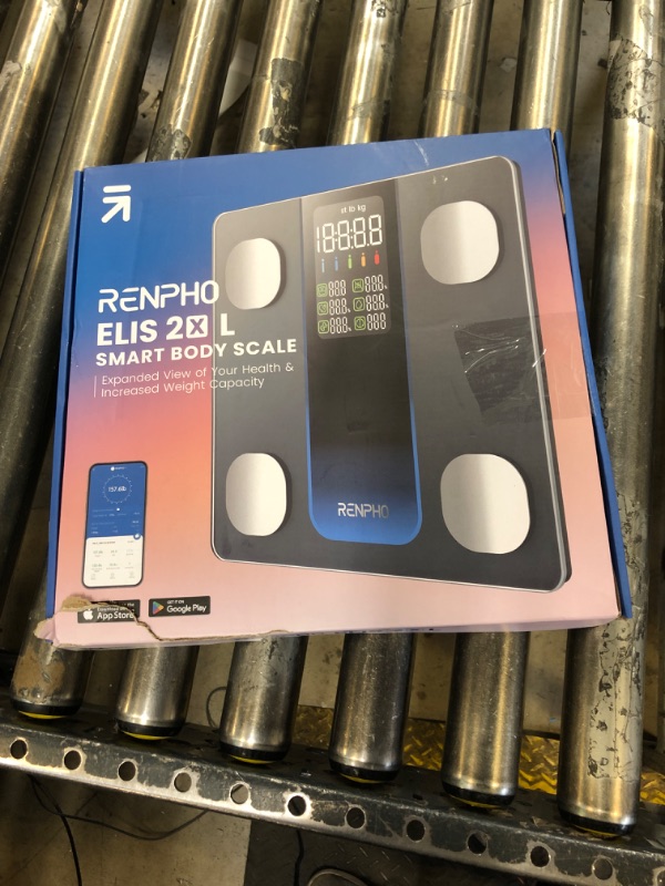 Photo 1 of RENPHO Smart Scale for Body Weight, FSA HSA Eligible, Weight Scale with 7-in-1 Large Display for BMI, Body Fat, Muscle Mass, 13 Body Composition, High Accurate Bluetooth Scale, 500lbs, 11.8", Elis 2XL