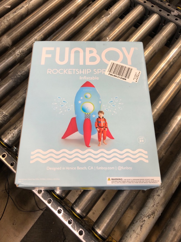 Photo 1 of FUNBOY Giant Inflatable Kids Rocketship Sprinkler, Perfect for Backyard Summer Fun and Entertainment