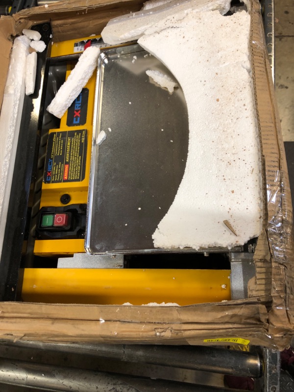 Photo 1 of Benchtop Planer, Three-Solid Steel Blade Benchtop Thickness Planer, 20,000 RPM, 15-Amp, Corded, Dust removal system (Planer with Stand)