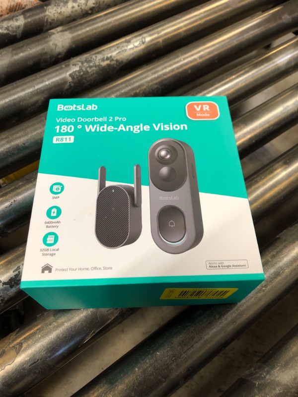 Photo 2 of BOTSLAB Video Doorbell Camera,No Monthly Fee,5MP Wireless Doorbell Camera,Head-to-Toe&180° View,Battery Powered,AI&PIR Detection,VR Mode,HDR,2-Way Talk,2.4&5GHz WiFi,Easy to Install