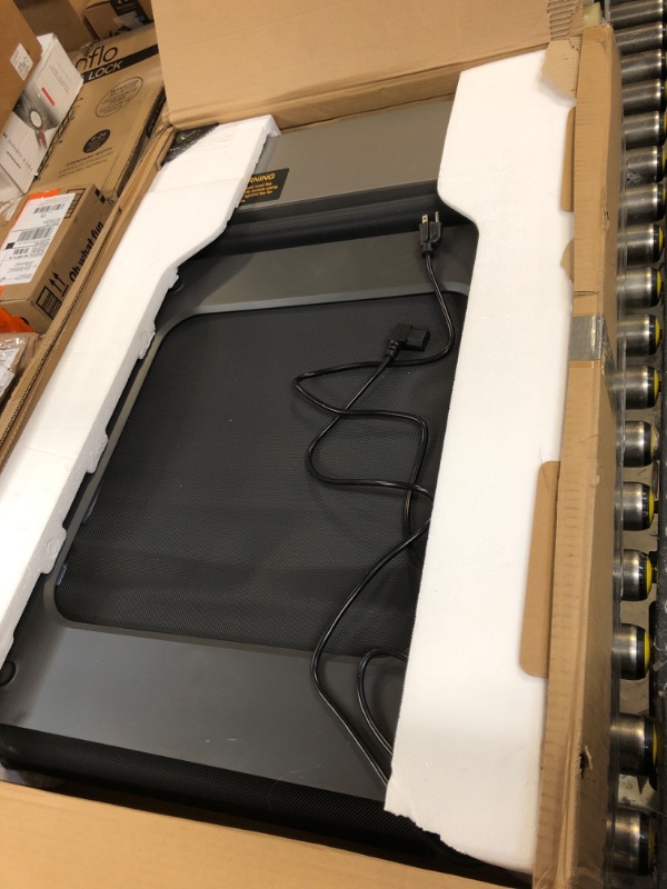 View 2 of WalkingPad Folding Treadmill, Ultra Slim Foldable Treadmill Smart Fold Walking Pad Portable Safety Non Holder Gym and Running Device P1 Grey 0.5-3.75MPH