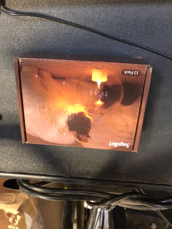 Photo 1 of SupBri 12 Pack Flameless Tea Lights Candles Battery Operated, Crystal Led Tealight Candles,Votive Candles Electric Fake Candles for Valentines Wedding Christmas