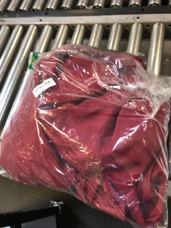 Photo 1 of Obstal 2 Pack Fitted Table Covers for 8 Foot Tables - Water Resistant Washable Fabric Polyester Rectangle Table Cover Protector for Wedding, Banquet and Trade Shows, 96L x 30W Inches, Burgundy