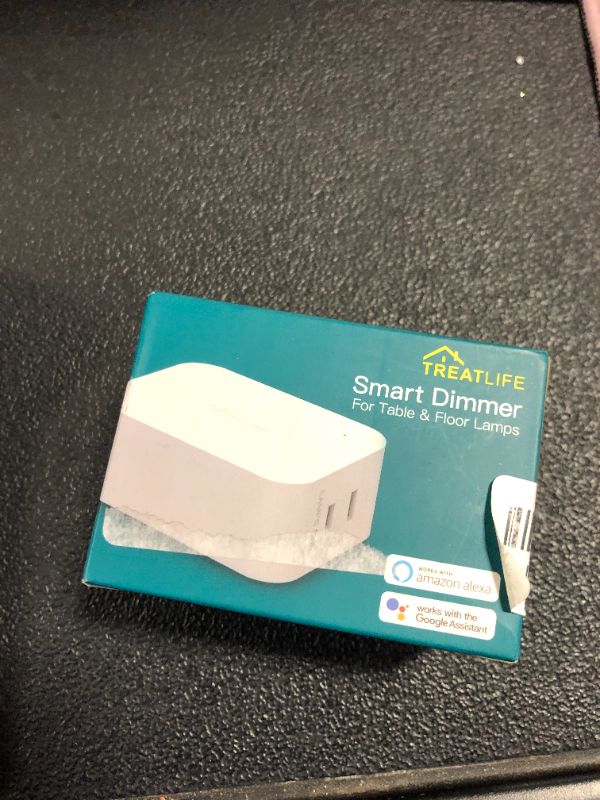 Photo 1 of TREATLIFE 2 in 1 Dual Outlet Smart Dimmer Plug, 2.4GHz WiFi Dimmable Smart Plug Works with Alexa, Google Home, Plug-in Lamp Dimmer Switch for Dimmable Bulbs, String Lights, Max Power 300W