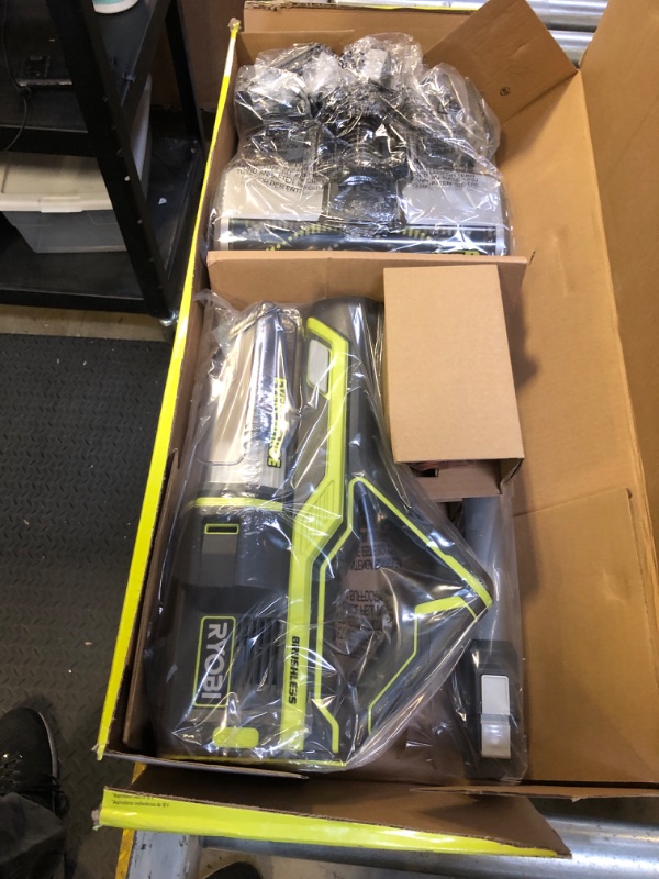 Photo 2 of RYOBI 18-Volt ONE+ Brushless Stick Vacuum Cleaner Kit w/ 4.0 Ah Lithium-Ion High Capacity Battery and EVERCHARGE Rapid Charger