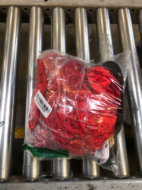 Photo 1 of Halloween Men's Red Velvet Robe Smoking Jacket, Adult Halloween Costumes with Belt Captain Hat Halloween Outfits Dress Up for Cosplay Party(Men,M-L,Red)