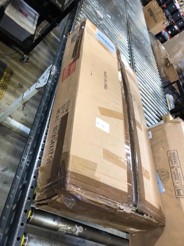 Photo 1 of Abesthink Vanity Table with Sliding Touch Led Lighted Mirror, Makeup Vanity Desk with Mirror and LED Lights, 39.4" W Makeup Table with 7 Drawers, White