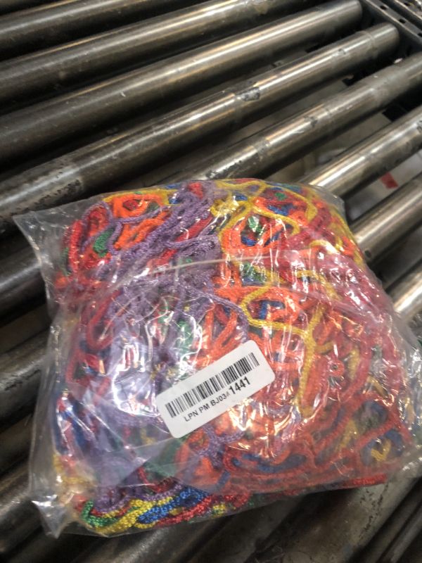 Photo 1 of KACQIHTU Rope Net Kids Safety Netting Stair Balcony Railing Child Safety Net Playground Netting Patio Fence Protection Net Pet Toy Anti-Fall Rope Netting Multicolour