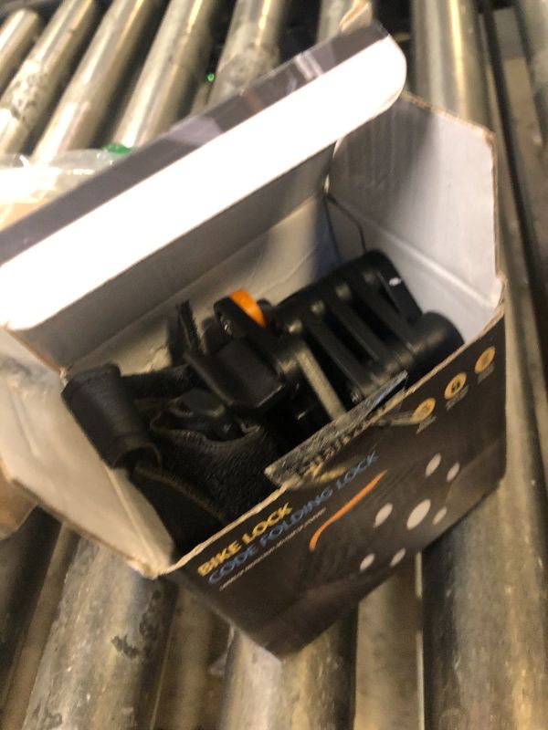 Photo 1 of Himiway Bike Lock Foldable Combination Lock Heavy-Duty Anti-Theft Folding Lock for Bicycles High-Security Bicycle Foldable Lock with Mounting Bracket